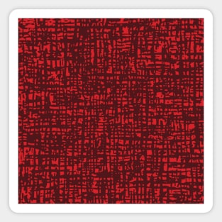 Fibre Mesh Pattern (Red) Magnet